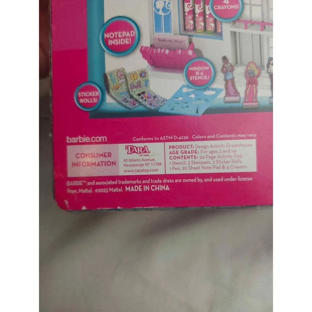 Barbie Design Activity Dreamhouse Set with Art Supplies and Palm Tree Pen 2 Pack